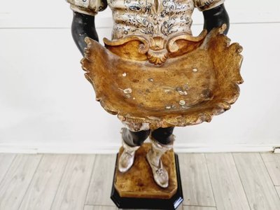 19th Century Venetian Statue in Polychromed Wood