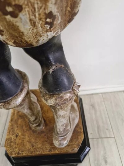 19th Century Venetian Statue in Polychromed Wood
