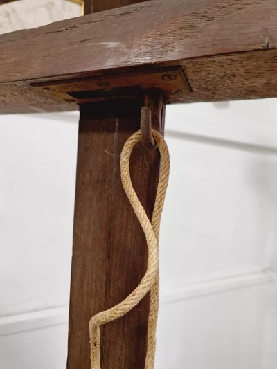 Cavalletto antico per pittura francese con supporto di Bonhomme Paris