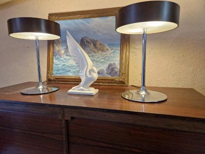 Coppia di lampade Malibu vintage anni '80