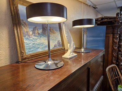 Coppia di lampade Malibu vintage anni '80
