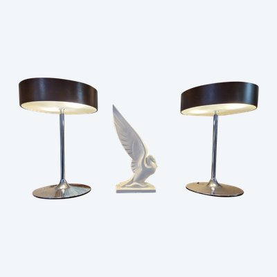 Coppia di lampade Malibu vintage anni '80