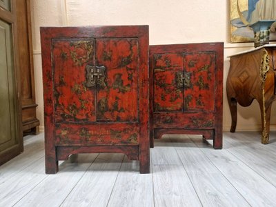 Pair of Chinese Qing Dynasty Bedside Tables