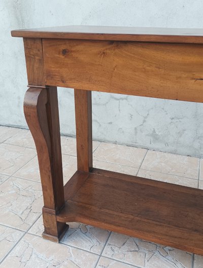 Console Restauration en noyer