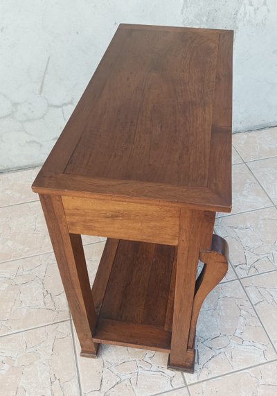 Console Restauration en noyer