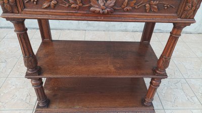 Console style Renaissance en chêne