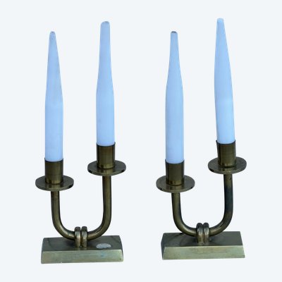 Pair of table ends