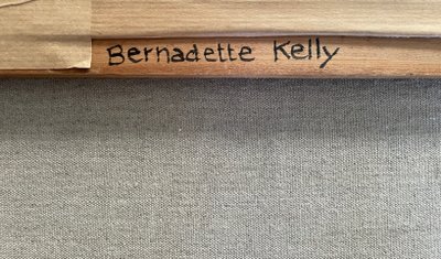 Pittura olio su tela XXem, tre gatti, pittrice donna Bernadette Kelly