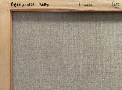 Ölgemälde auf Leinwand XXem, Badende am Flussufer, Künstlerin Bernadette Kelly