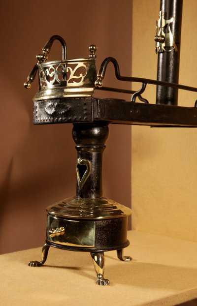 Unusual model of a Continental flat-bottomed stove, circa 1880/1900