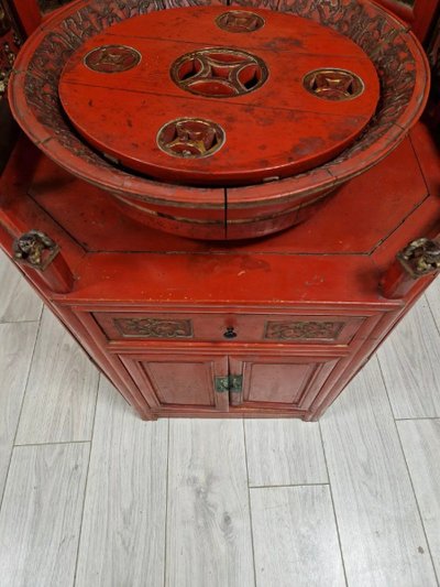 Antique Chinese Qing Dynasty Bathroom Cabinet