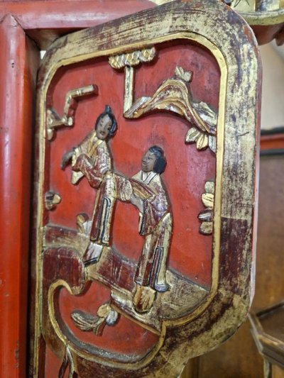 Antique Chinese Qing Dynasty Bathroom Cabinet