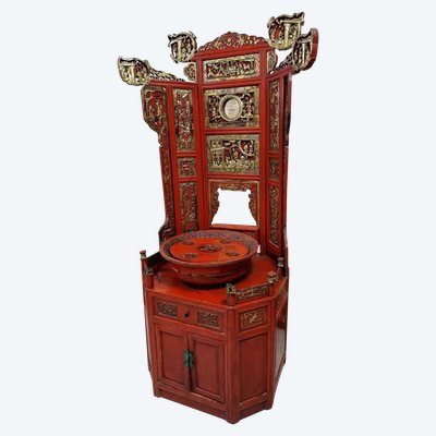 Antique Chinese Qing Dynasty Bathroom Cabinet