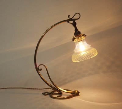 Lampe ou applique Art Nouveau"pied coeur" 