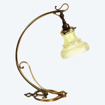 Lampe ou applique Art Nouveau"pied coeur" 