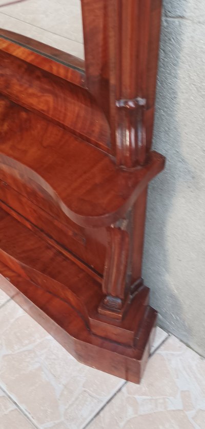 Large Empire mahogany mirror