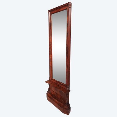Large Empire mahogany mirror