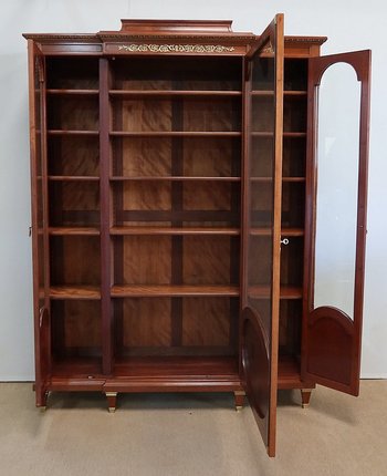 Important Property Library in Mahogany, Louis XVI style - End of XIXth century