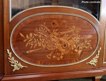 Important Property Library in Mahogany, Louis XVI style - End of XIXth century