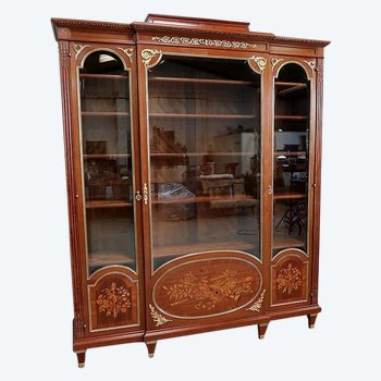 Important Property Library in Mahogany, Louis XVI style - End of XIXth century