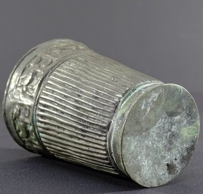 Bactrian Civilization, 3rd Century BC. Our era, Rare Silver Alloy Beaker.