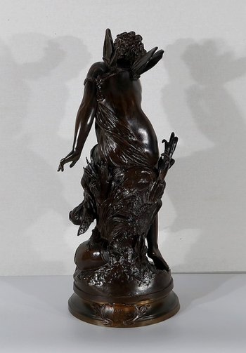  Importante bronzo "Ondine" di M. Moreau - metà del 19° secolo
