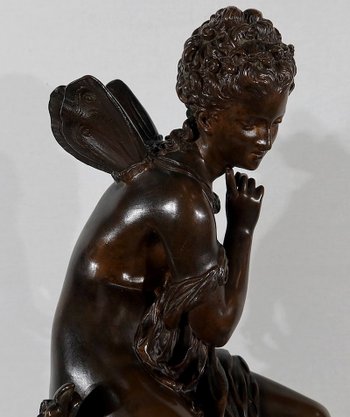 Importante bronzo "Ondine" di M. Moreau - metà del 19° secolo