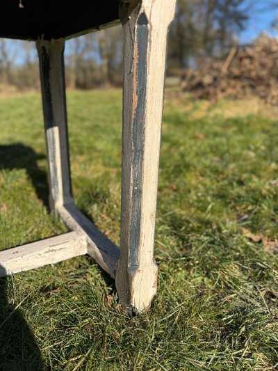 19th century patinated console table