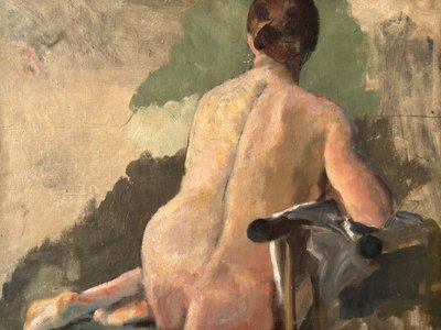Modèle de dos , femme nue