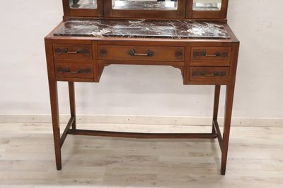 Dressing Table in Cherry with Armchair