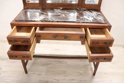 Dressing Table in Cherry with Armchair