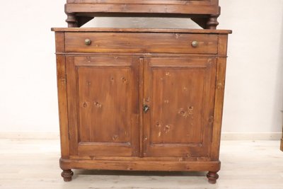 19th Century Rustic Country Sideboard in Fir Wood