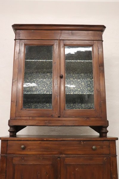 19th Century Rustic Country Sideboard in Fir Wood