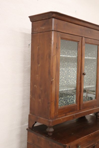 19th Century Rustic Country Sideboard in Fir Wood