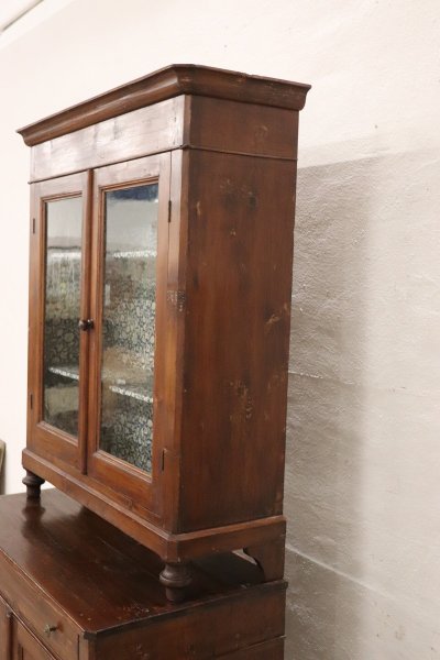 19th Century Rustic Country Sideboard in Fir Wood