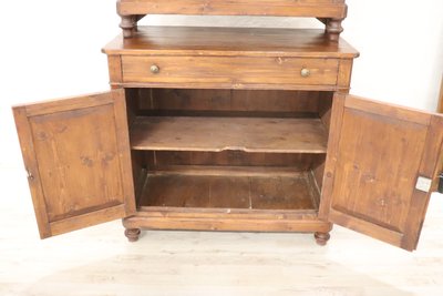 19th Century Rustic Country Sideboard in Fir Wood