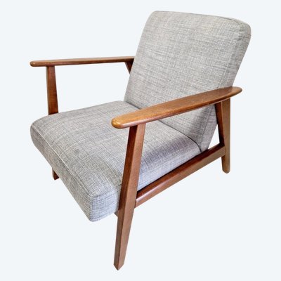 Mid-Century Style Teak Lounge Chair