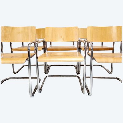 6 Sedie da pranzo Marcel Breuer