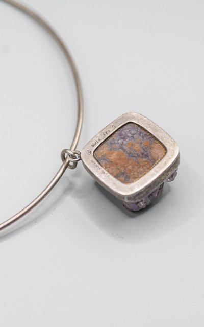 Bent KNUDSEN, girocollo in argento con ametista