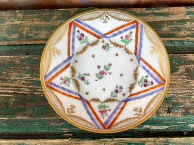 Tazza in porcellana di Meissen, disegno di un limone - Fine XVIII/inizio XIX secolo
