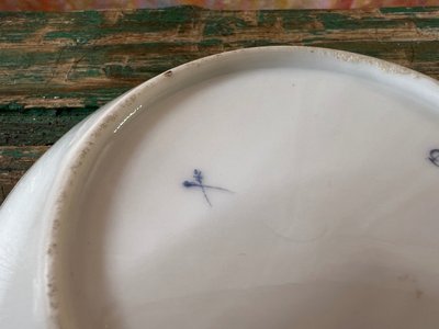 Tazza in porcellana di Meissen, disegno di un limone - Fine XVIII/inizio XIX secolo