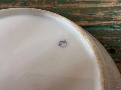 Tazza in porcellana di Meissen, disegno di un limone - Fine XVIII/inizio XIX secolo