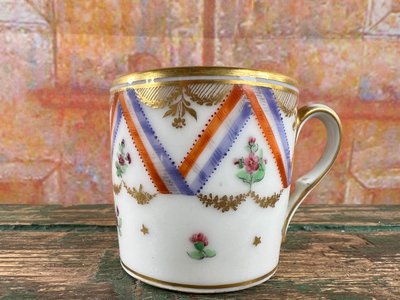 Tazza in porcellana di Meissen, disegno di un limone - Fine XVIII/inizio XIX secolo