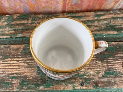 Tazza in porcellana di Meissen, disegno di un limone - Fine XVIII/inizio XIX secolo