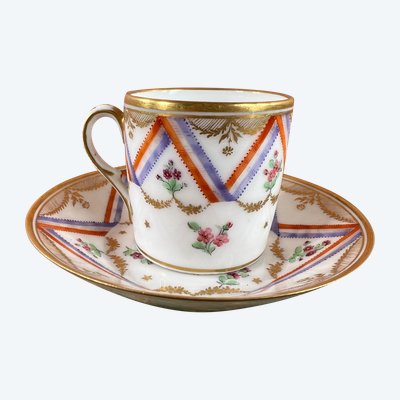 Tazza in porcellana di Meissen, disegno di un limone - Fine XVIII/inizio XIX secolo