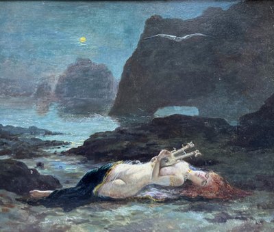 P. Léonard (xix-xx) - Symbolist school - La Mort De Sapho, Circa 1890