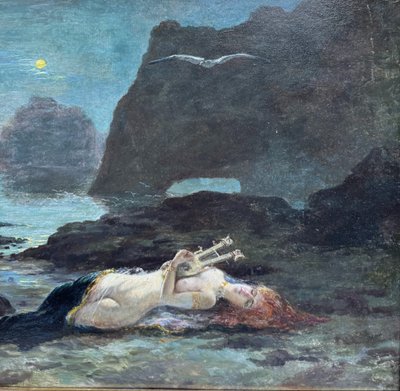 P. Léonard (xix-xx) - Symbolist school - La Mort De Sapho, Circa 1890