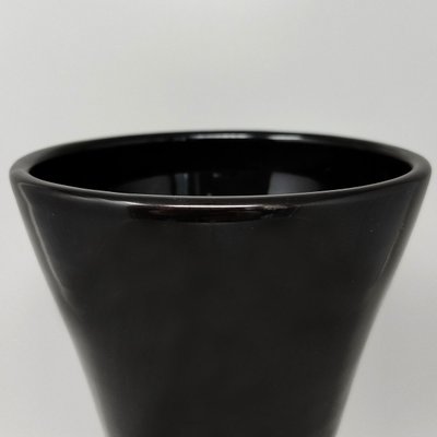 Vase polychrome en céramique de Bizzirri datant des années 1980. Fabriqué en Italie