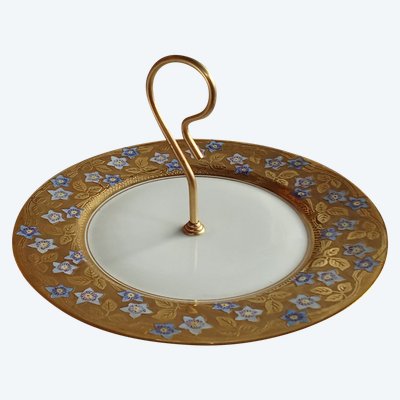 Alte Schüssel / Teller für Mignardises Porzellan Limoges Frankreich Dartigeas