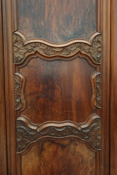 Lyon-style walnut wardrobe, 18th century